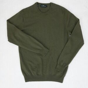 Rodd & Gunn Sweater Mens Small Green Wool Cashmere Army Crewneck Knit
